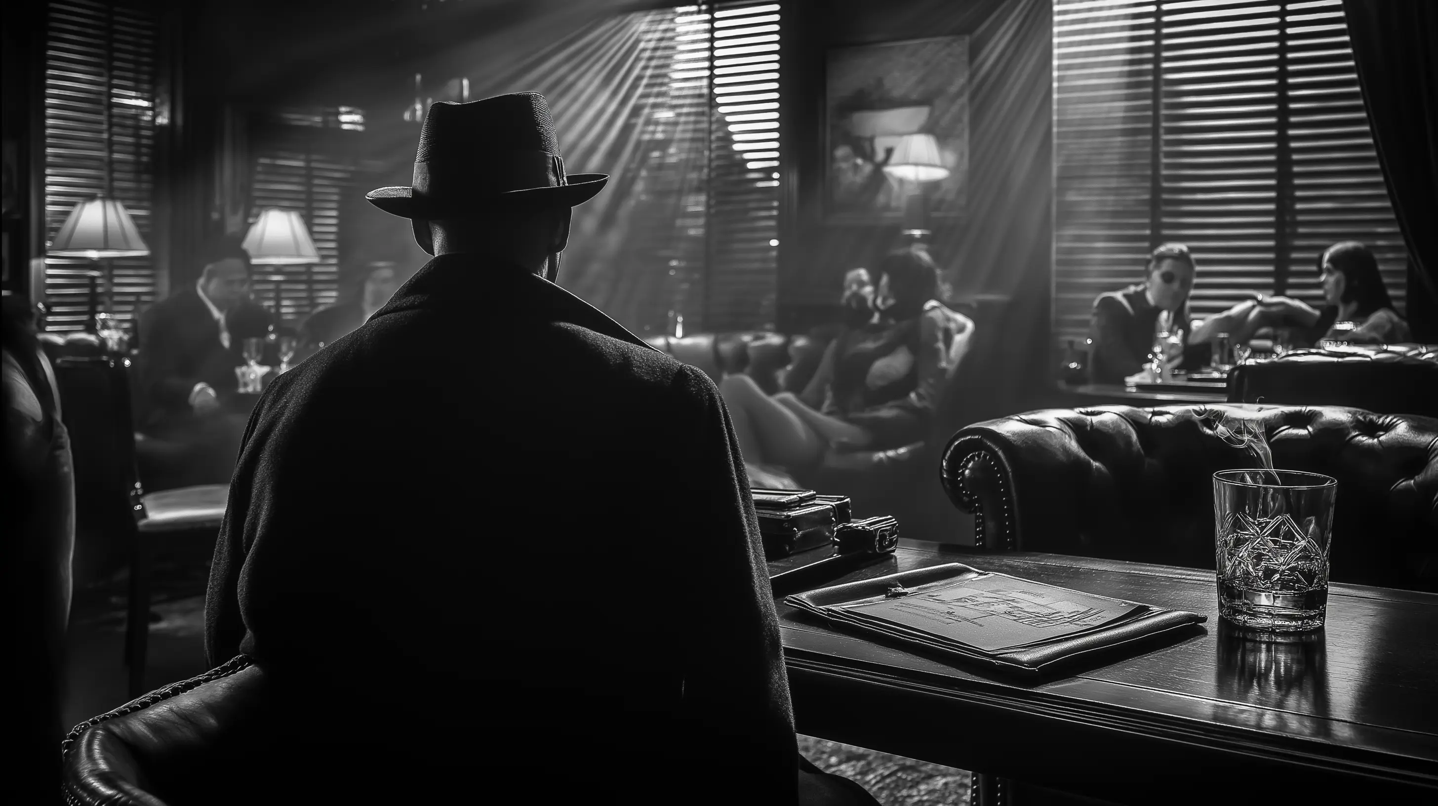 Noir-themed lounge design — Noir Cigar private event production Virginia Beach