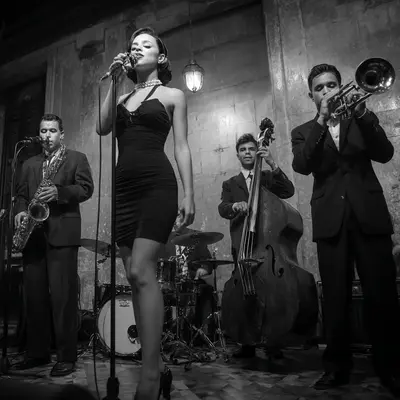 R and B Noir - The Black Fedora Lounge original noir music